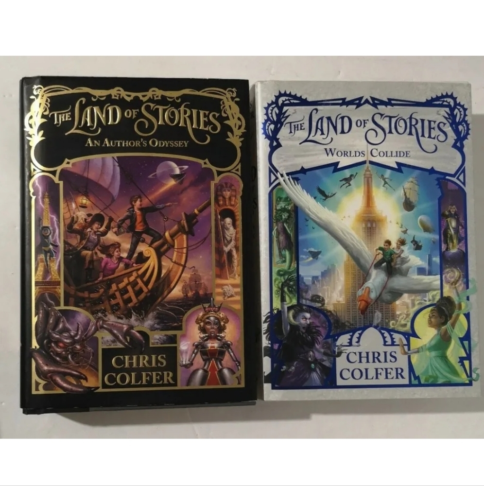 Land Of Stories Books 5 & 6 by CHRIS COLFER  Hardcover Books With Dustcovers